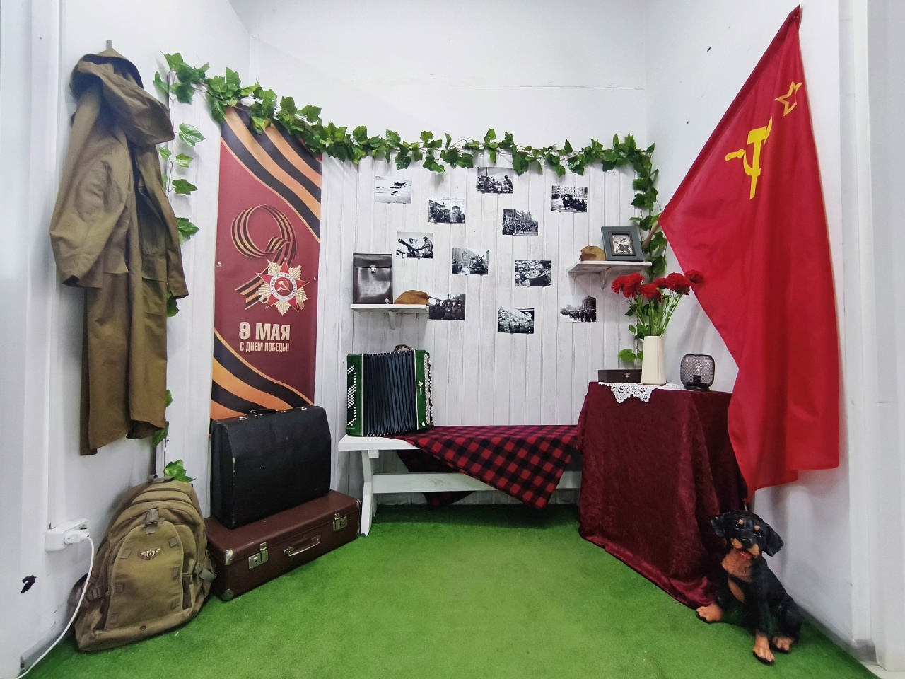 Уникальная фотозона, посвящённая Дню Победы